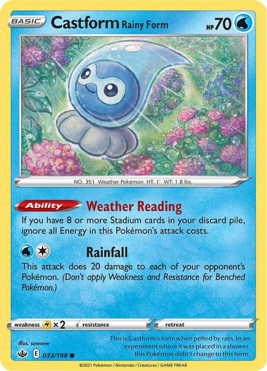 Castform Rainy Form 033/198 Single