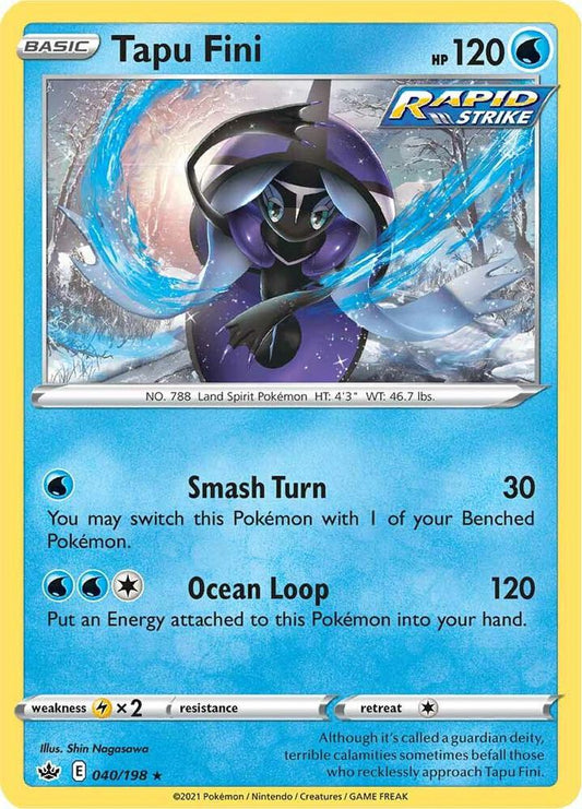 Tapu Fini 040/198 Reverse Holo Single