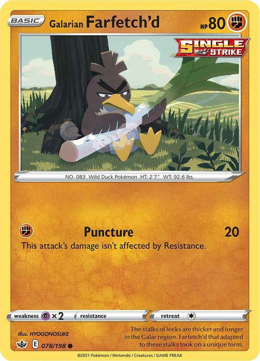 Galarian Farfetch'd 078/198 Reverse Holo Single