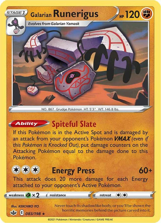 Galarian Runerigus 083/198 Holo Single