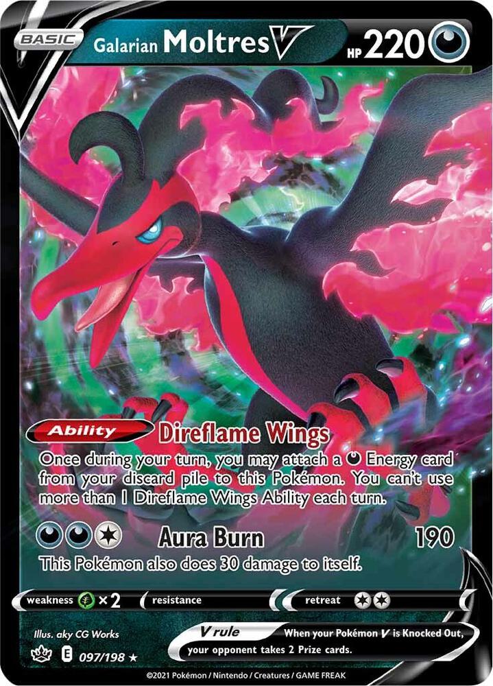 Galarian Moltres V 097/198 Holo Single