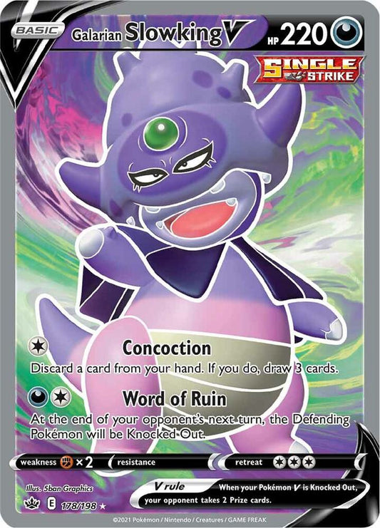 Galarian Slowking V (Full Art) 178/198 Holo Single
