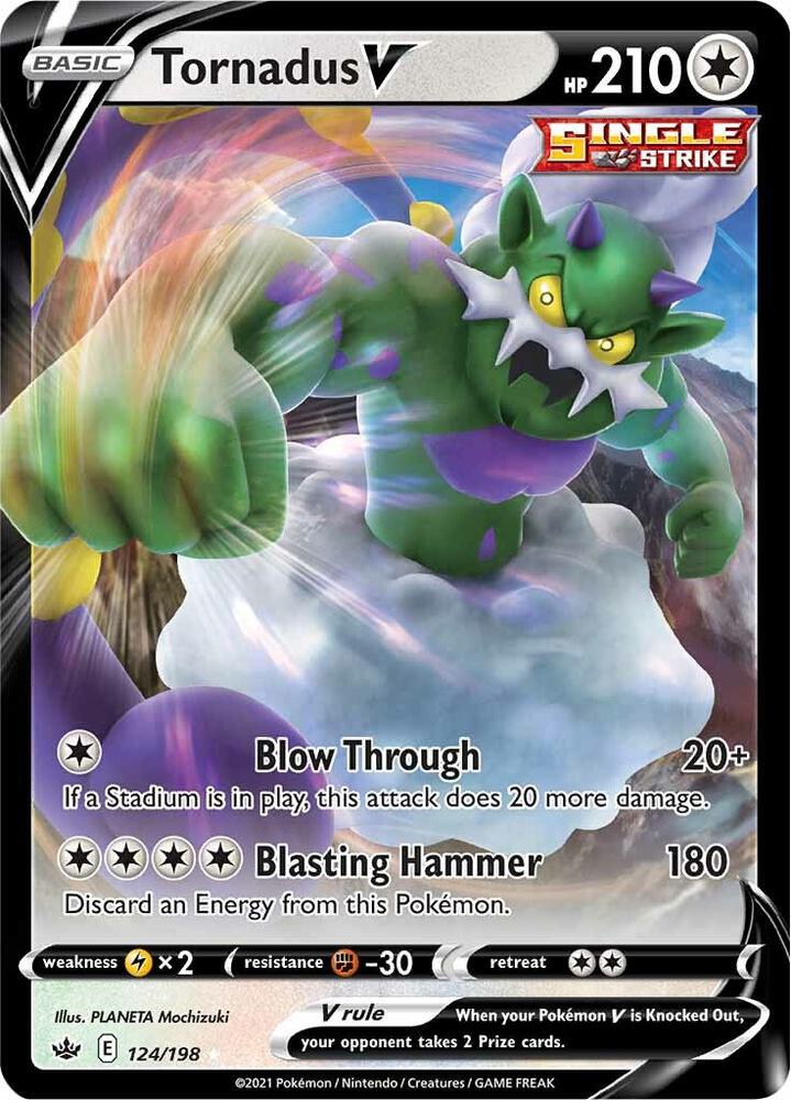 Tornadus V 124/198 Holo Single