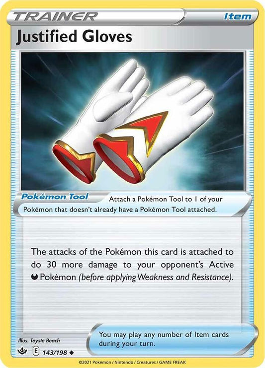 Justified Gloves 143/198 Reverse Holo Single
