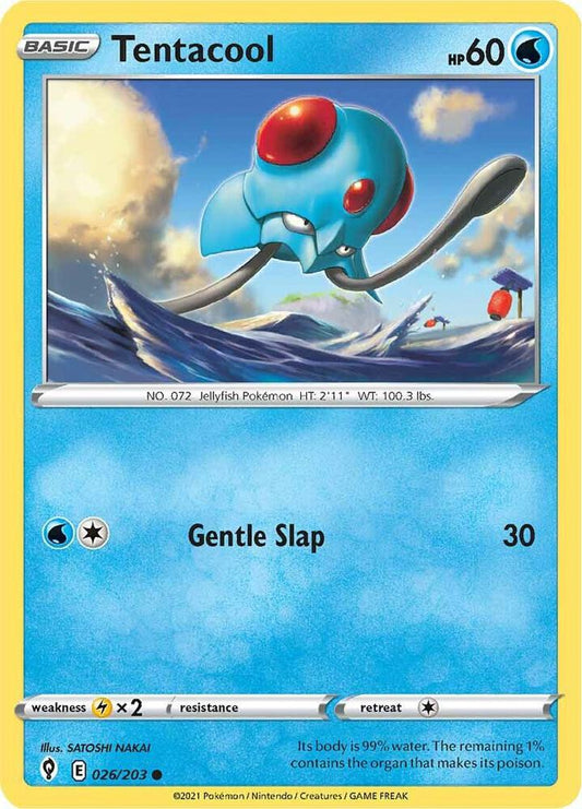 Tentacool 026/203 Reverse Holo Single