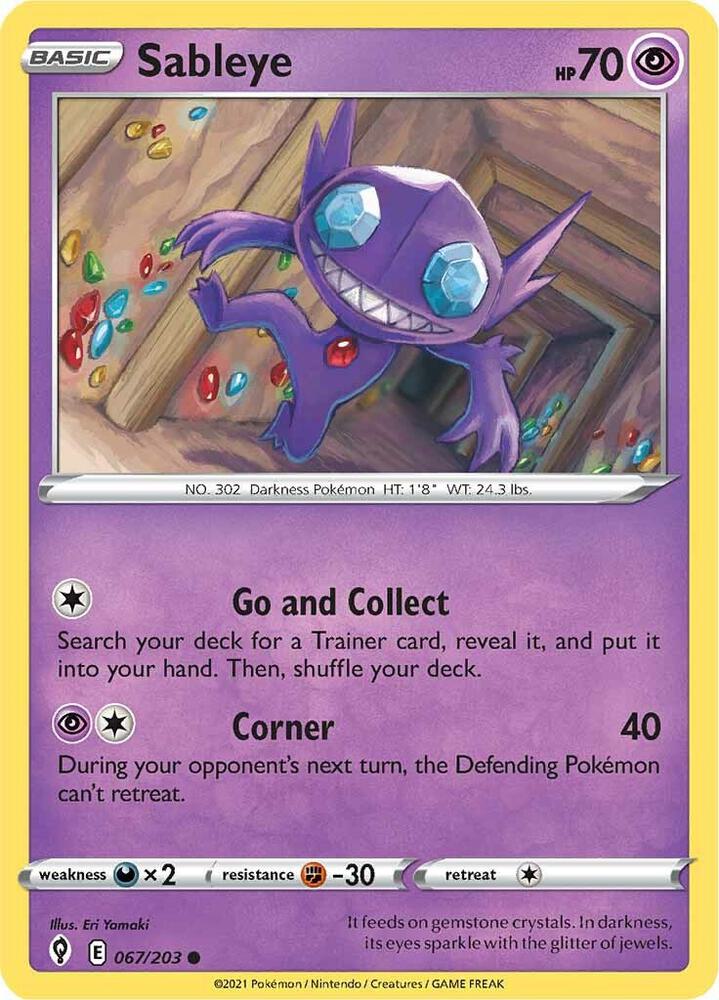 Sableye 067/203 Single