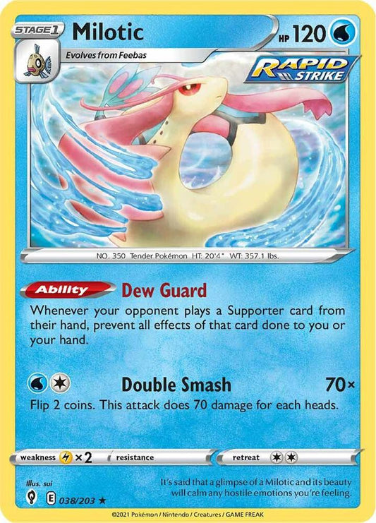 Milotic 038/203 Reverse Holo Single