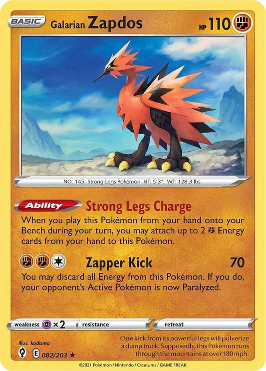 Galarian Zapdos 082/203 Holo Single