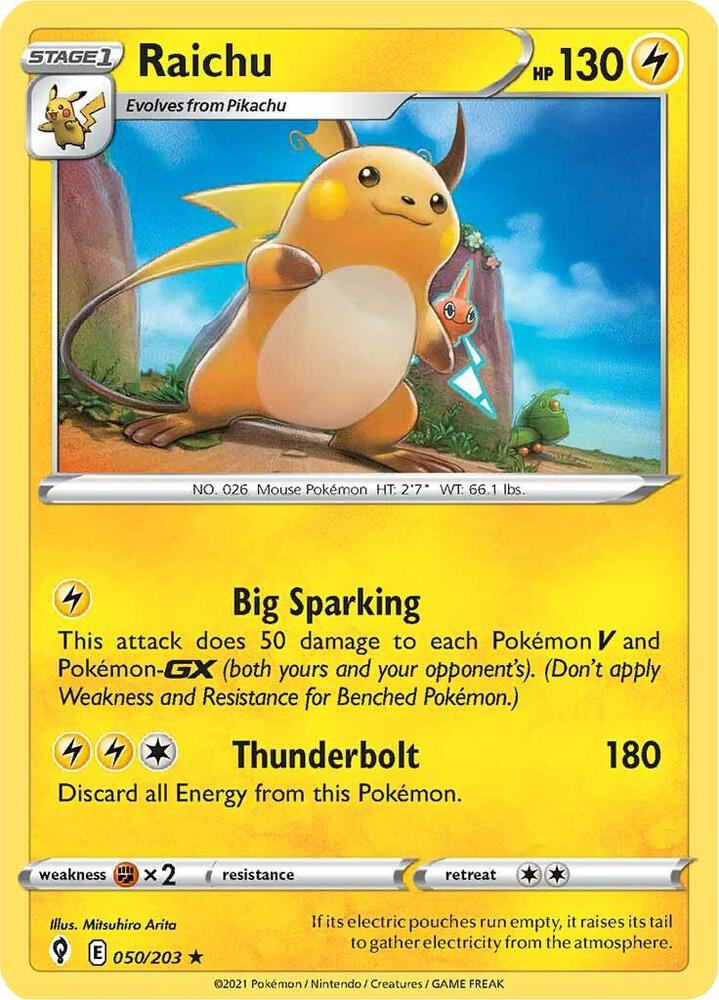 Raichu 050/203 Holo Single