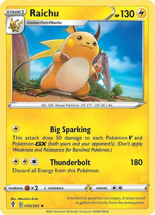 Raichu 050/203 Holo Single