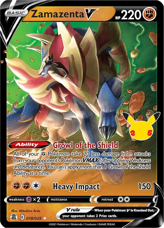 Zamazenta V 018/025 Holo Single
