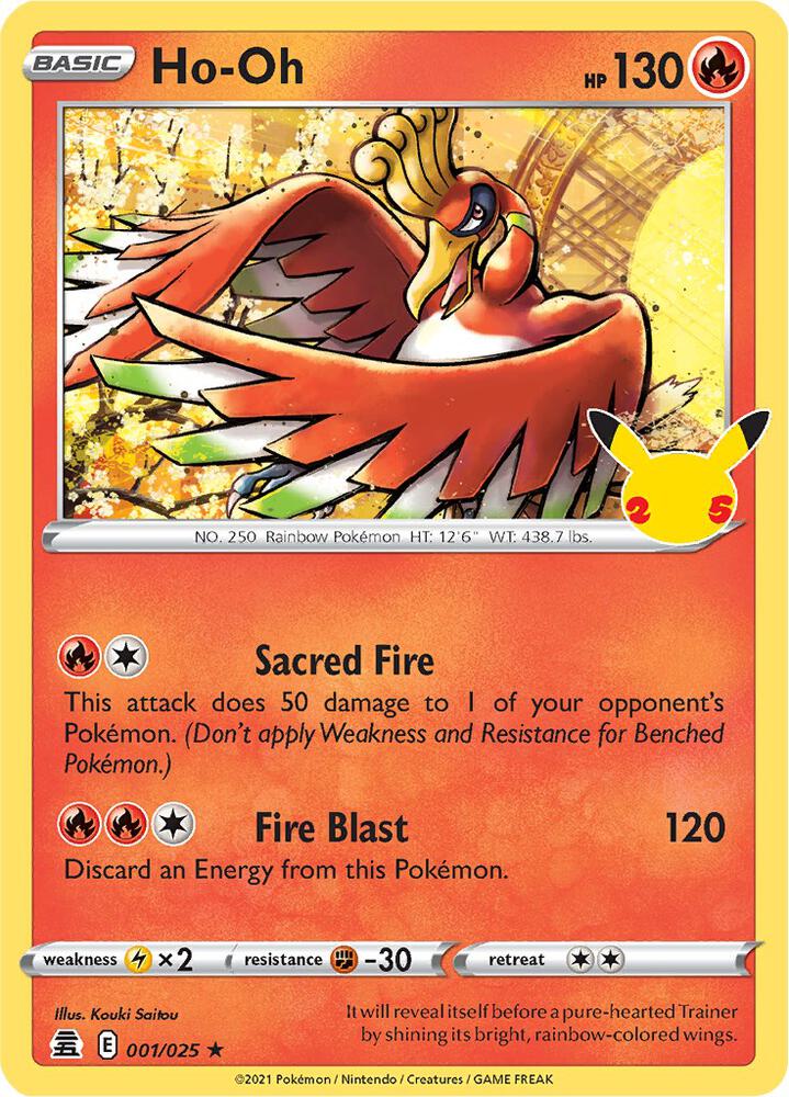 Ho-Oh 001/025 Holo Single