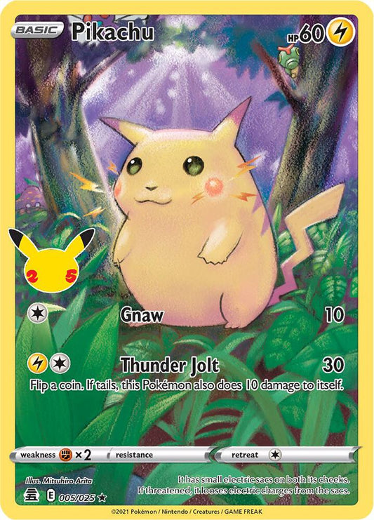 Pikachu 005/025 Holo Single