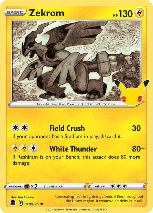 Zekrom 010/025 Holo Single