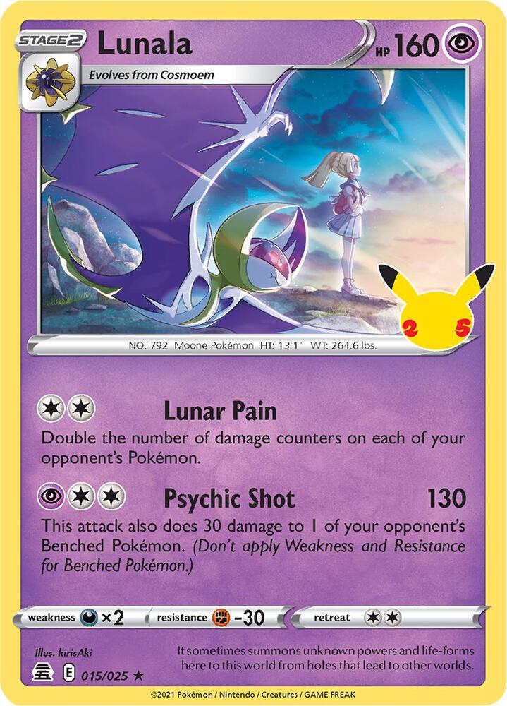 Lunala 015/025 Holo Single