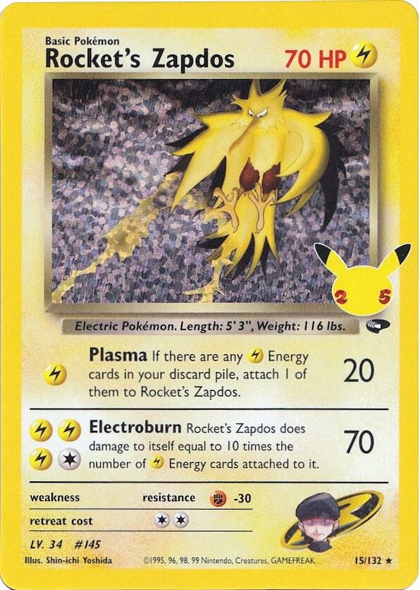 Rocket's Zapdos 15/132 Holo Single