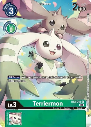 BT3-046 Terriermon 1-Year Anniversary Box Topper Single