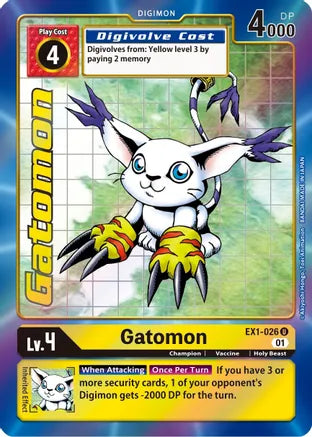 EX1-026 Gatomon Alt Art Single