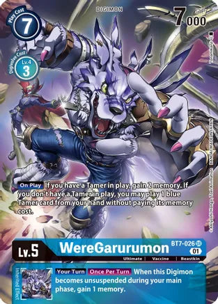 BT7-026 WereGarurumon Alt Art Single