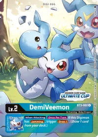 BT3-002 DemiVeemon Ultimate Cup Single