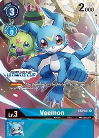 BT3-021 Veemon Ultimate Cup Single