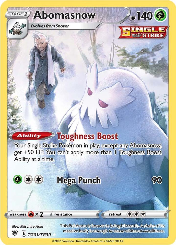 Abomasnow TG01/TG30 Holo Single