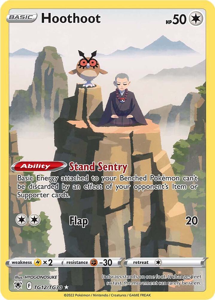 Hoothoot TG12/TG30 Holo Single