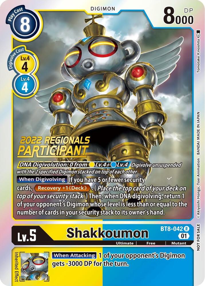 BT8-042 Shakkoumon 2022 Regionals Participant Single