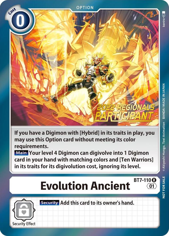 BT7-110 Evolution Ancient 2022 Regionals Participant Single