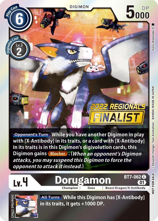 BT7-062 Dorugamon 2022 Regionals Finalist Single