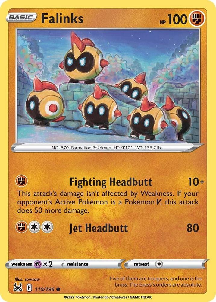 Falinks 110/196 Reverse Holo Single