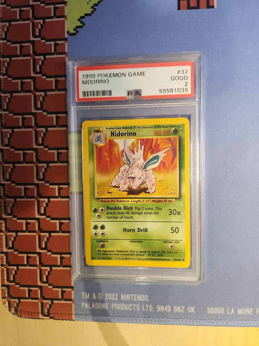 NIDORINO 37/102 GAME POKEMON PSA 2