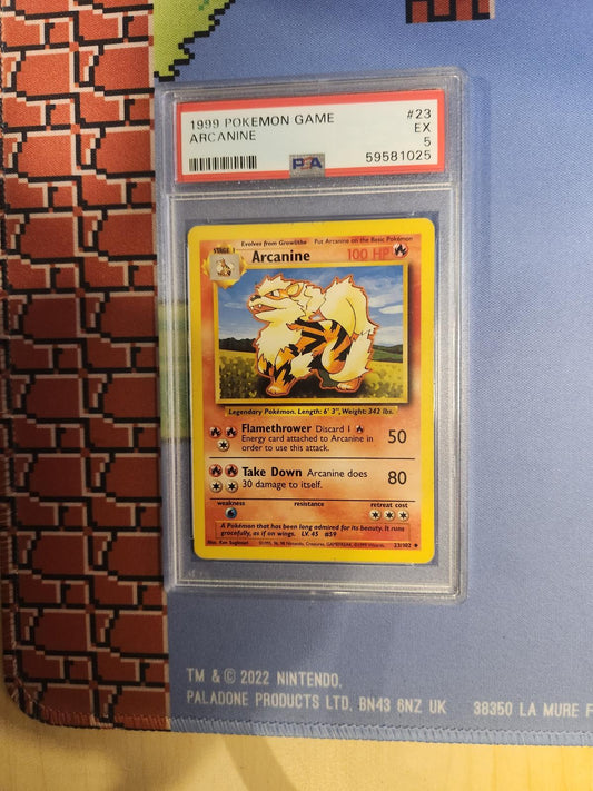 ARCANINE 23/102 GAME POKEMON PSA 5