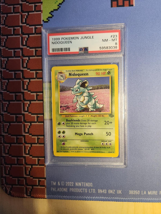 NIDOQUEEN 23/64 JUNGLE POKEMON PSA 8