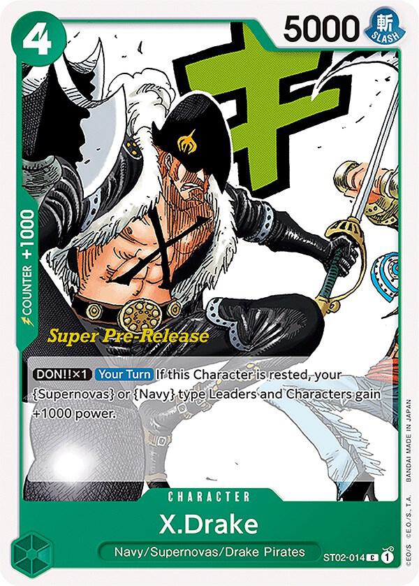 ST02-014 XDrake Super Pre-Release One Piece Single