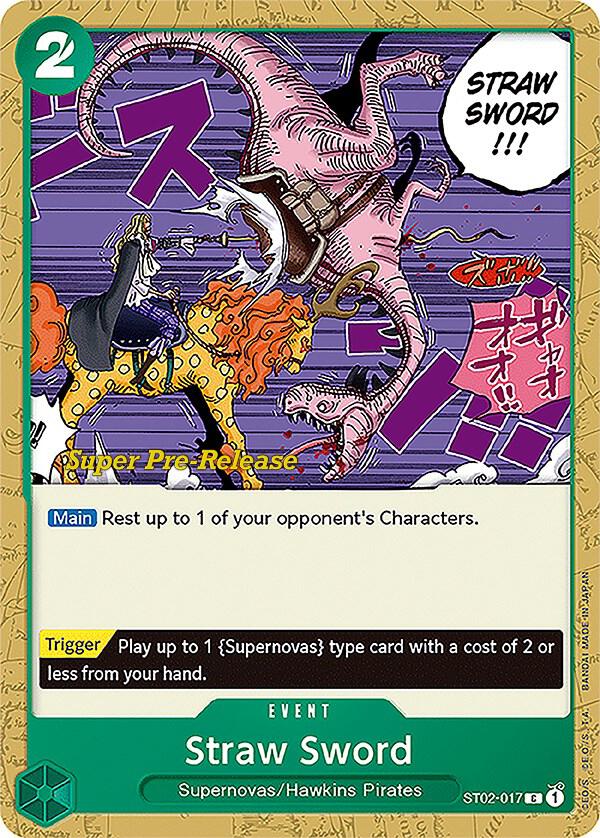 ST02-017 Straw Sword Super Pre-Release One Piece Single