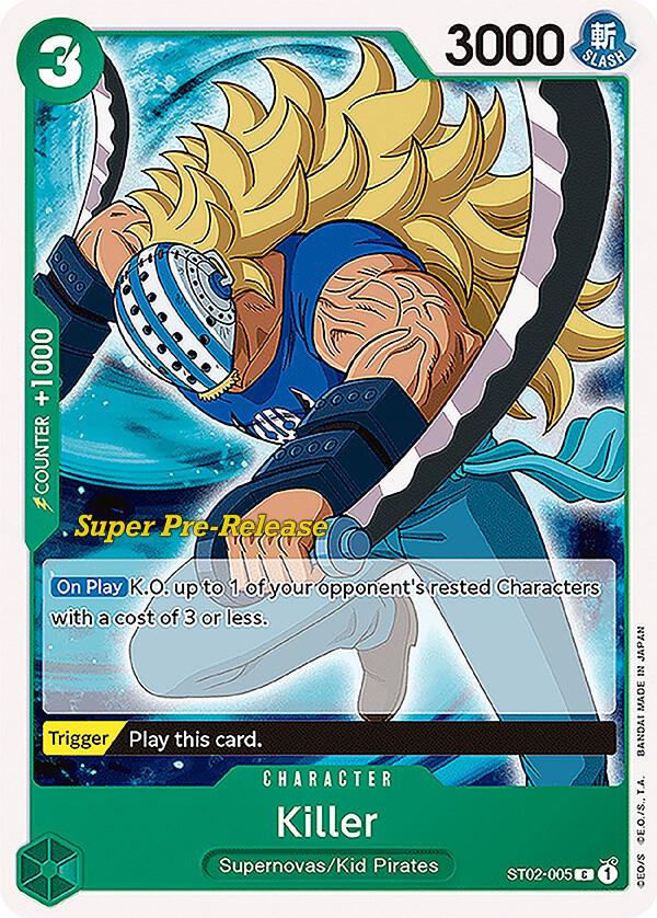 ST02-005 Killer Super Pre-Release One Piece Single