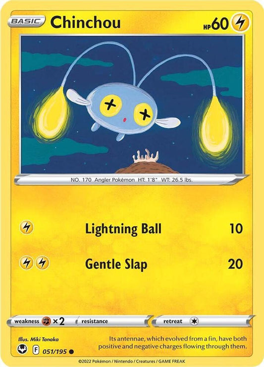 Chinchou 051/195 Reverse Holo Single