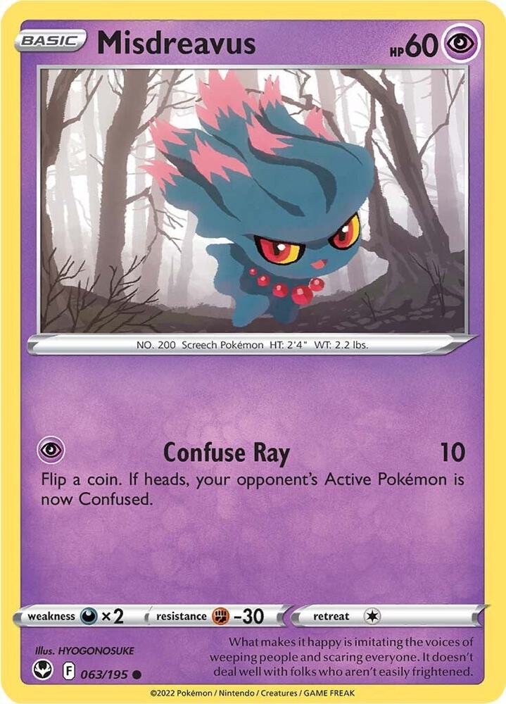 Misdreavus 063/195 Reverse Holo Single