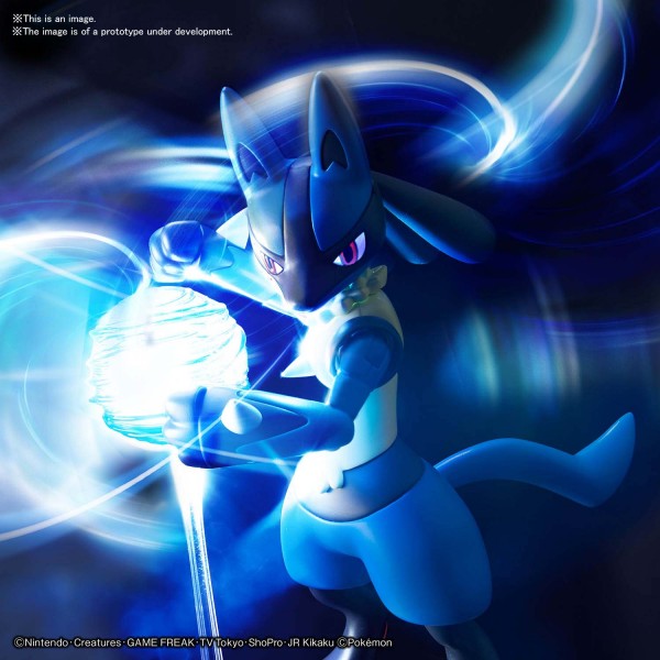 Lucario and Riolu Pokémon Model Kit