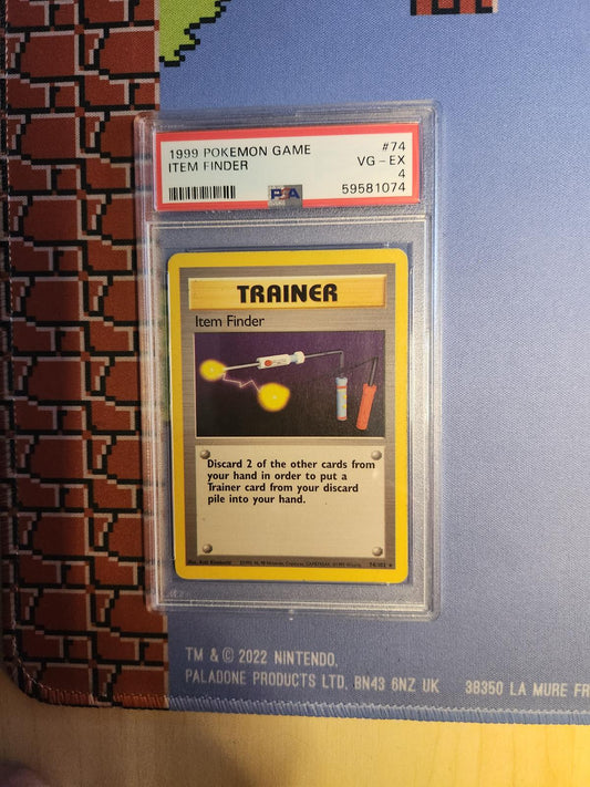 ITEM FINDER 74/102 GAME POKEMON PSA 4
