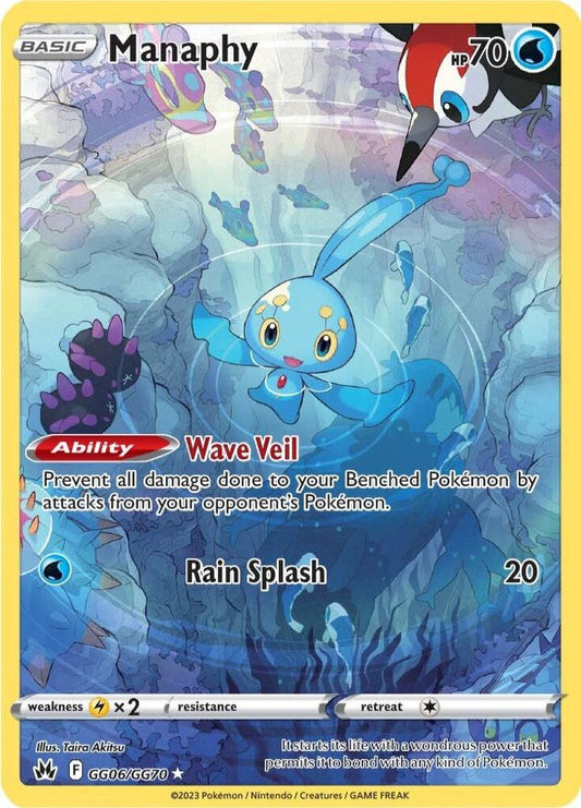 Manaphy GG06/GG70 Holo Single