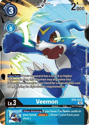 ST8-04 Veemon Alt Art Single