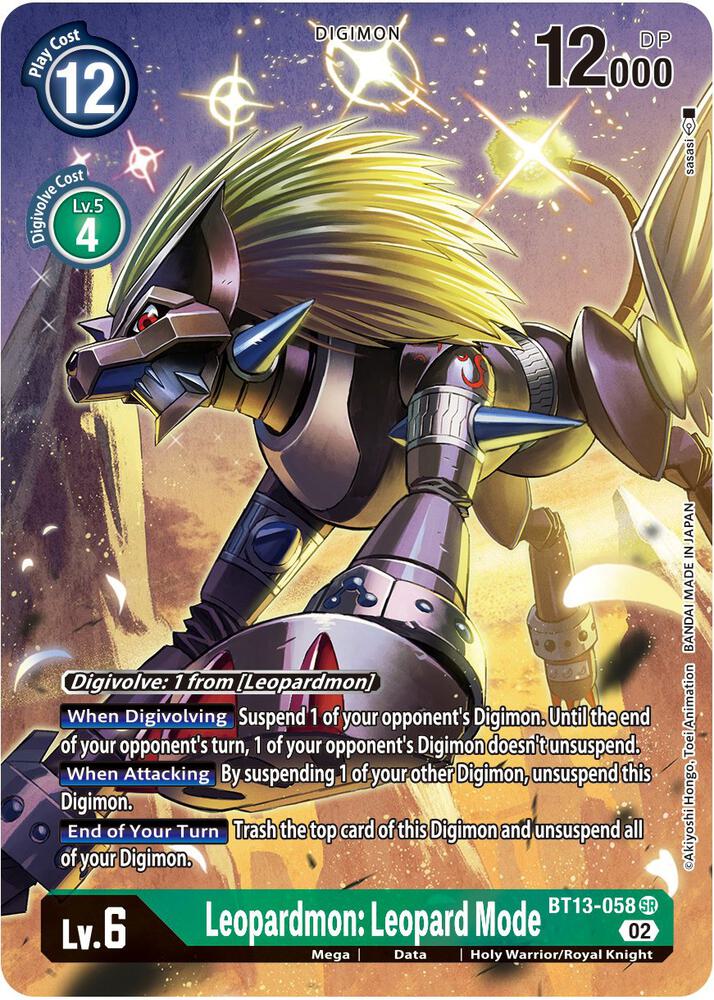 BT13-058 Leopardmon: Leopard Mode Alt Art Single