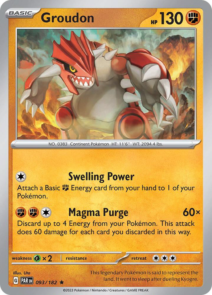 Groudon - 093/182 Holo Single