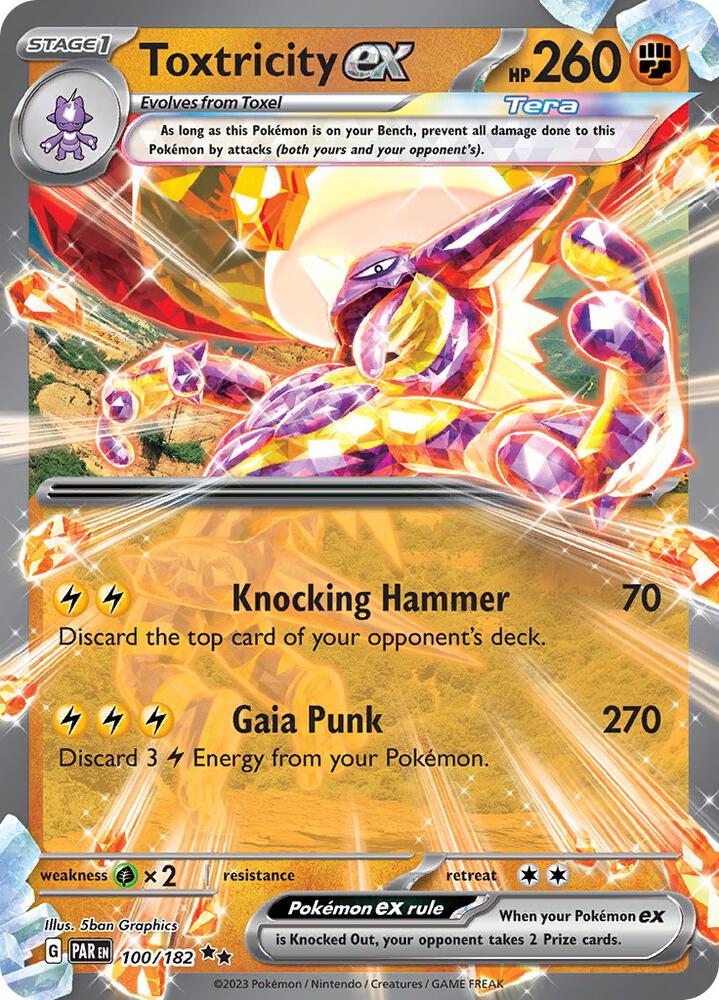 Toxtricity ex 100/182 Holo Single