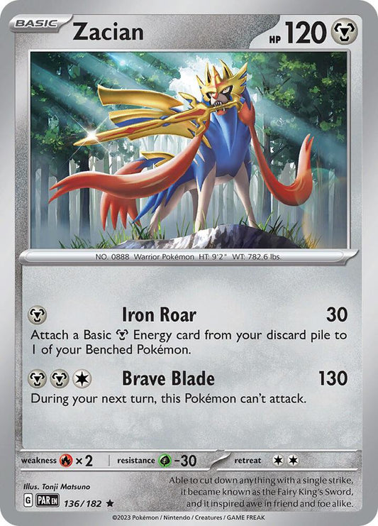 Zacian 136/182 Holo Single