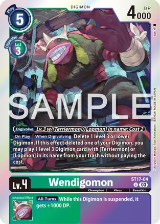 ST17-04 Wendigomon Single