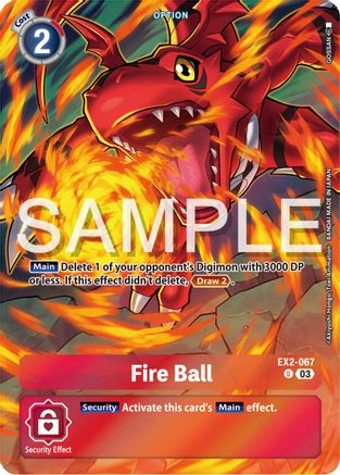 EX2-067 Fire Ball (Bonus Pack) Single