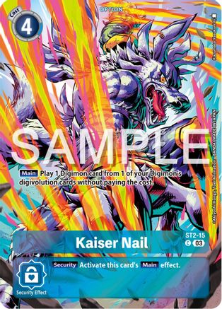 ST2-15 Kaiser Nail (Bonus Pack) Single